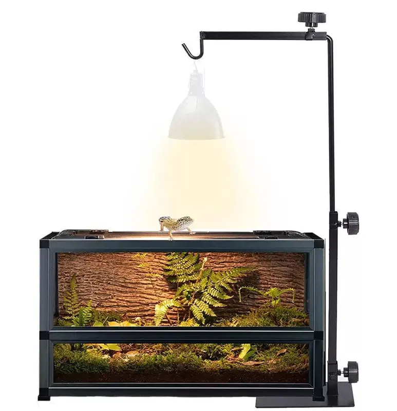 Adjustable Tortoise Table Light Stand Reptile Vivarium Heat Lamp Fixture Holder 1