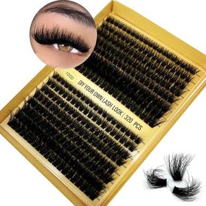 Mixed Length Individual False Eyelashes, 1 Box Natural Look Eyelash Extensions, Self Grafting Curl Eyelashes, Eye Makeup Enhancement False Eyelashes