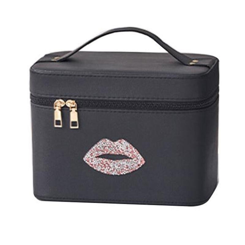Cute Travel Makeup Bag Cosmetic Organizer Make up Case with Led Light Mirror UK~ 2