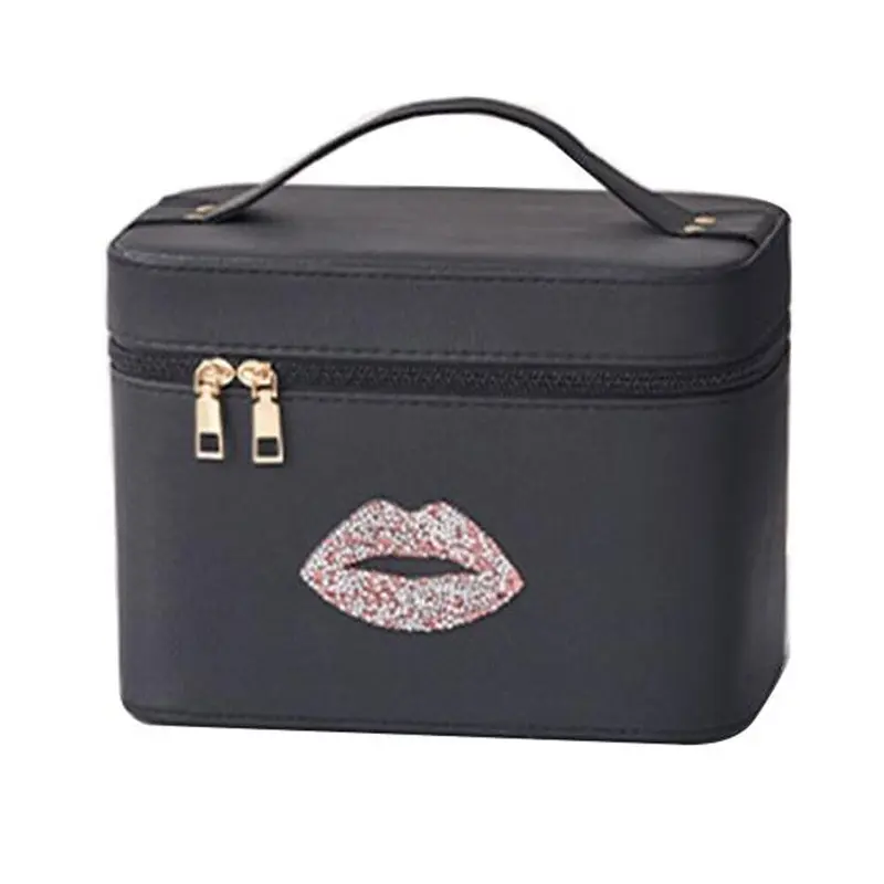 Cute Travel Makeup Bag Cosmetic Organizer Make up Case with Led Light Mirror UK~ 2