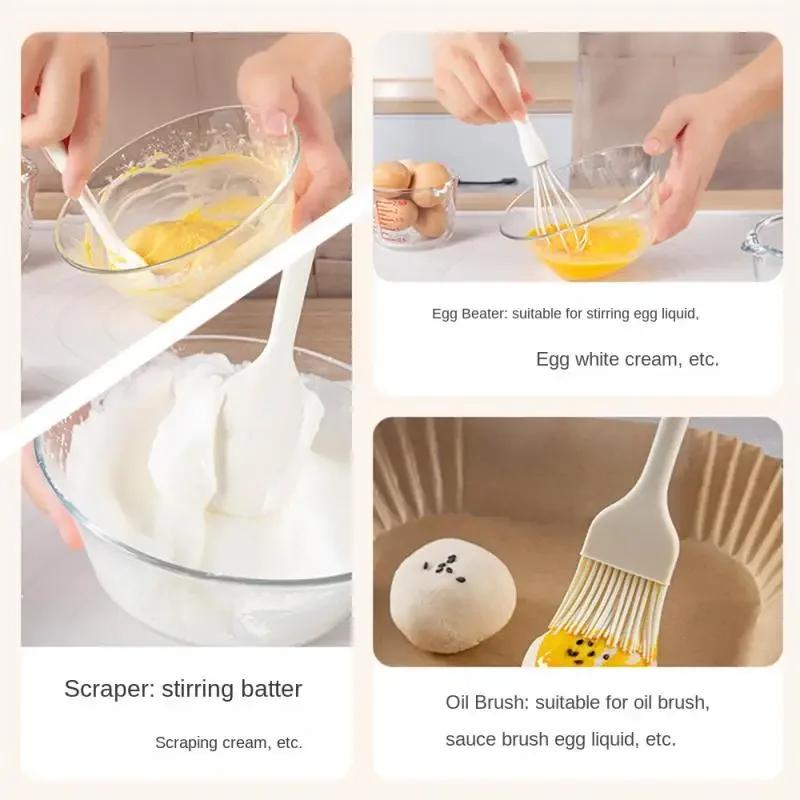 Product Introduction of Silicone Home Kitchen Gadgets Spatula Pastry Molds Utensils Measuring Tools & Scales Baking Air Fryer Pizza Cake Butter Egg BBQ Bakeware Scraper 2