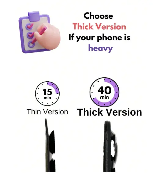 Octobuddy Silicone Suction Phone Case Mount - Adhesive Phone Stand Sticky for Cell Phone 2