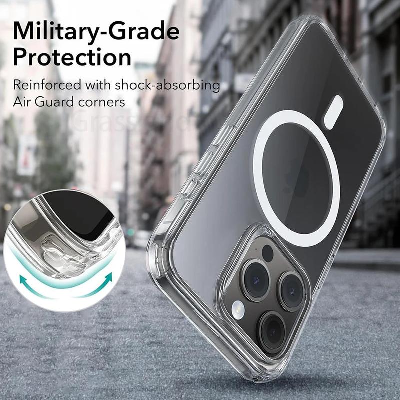 ClearShield MagRing Case – Magnetic, Military-Grade Protection for iPhone 7-16 Pro Max 1