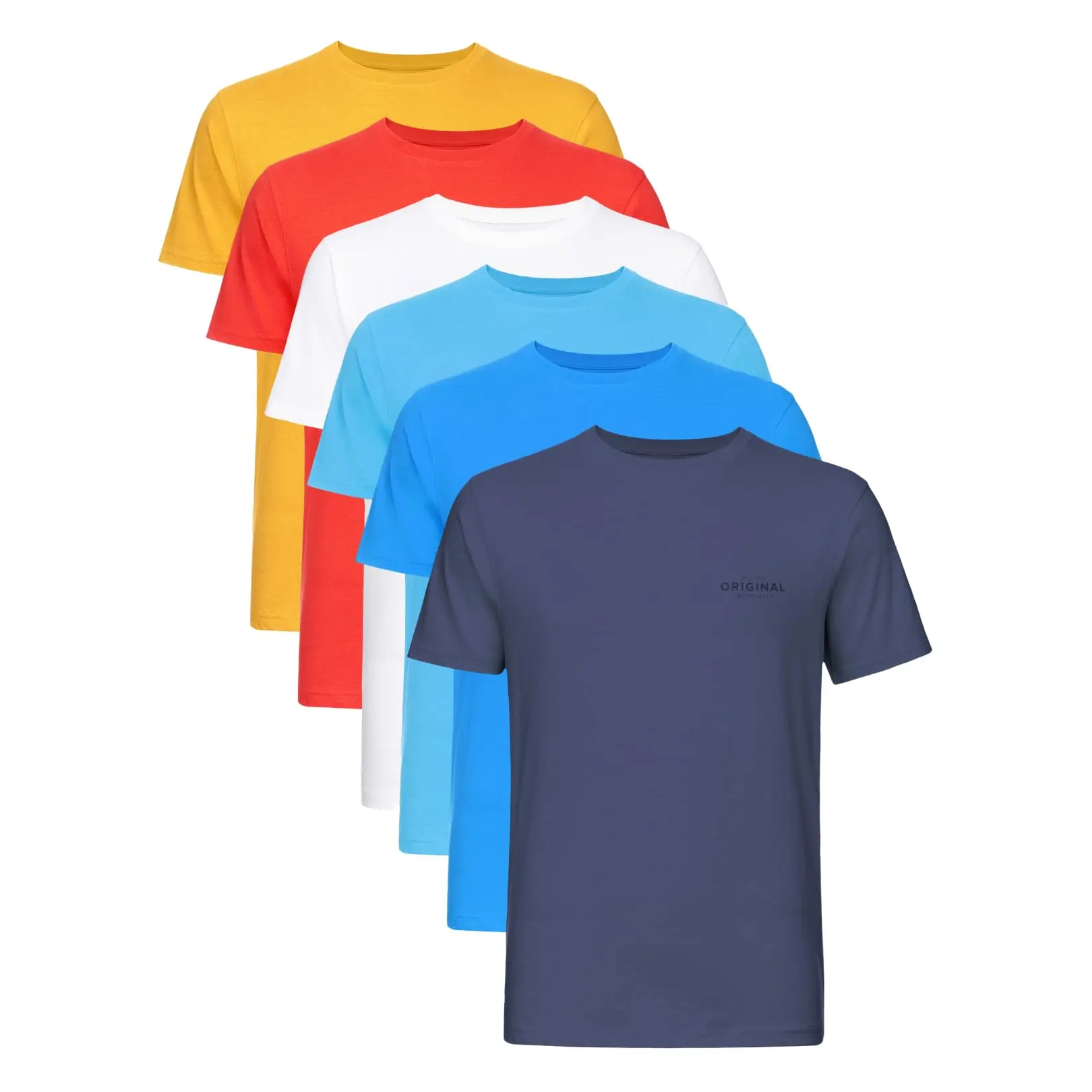 Crosshatch (5 & 6PACK) Classic Comfort, Endless Style - Men's Everyday Essentials Crew Neck T-Shirt, Designer Mens Tshirt – Your Perfect Set of Short Sleeve Tees