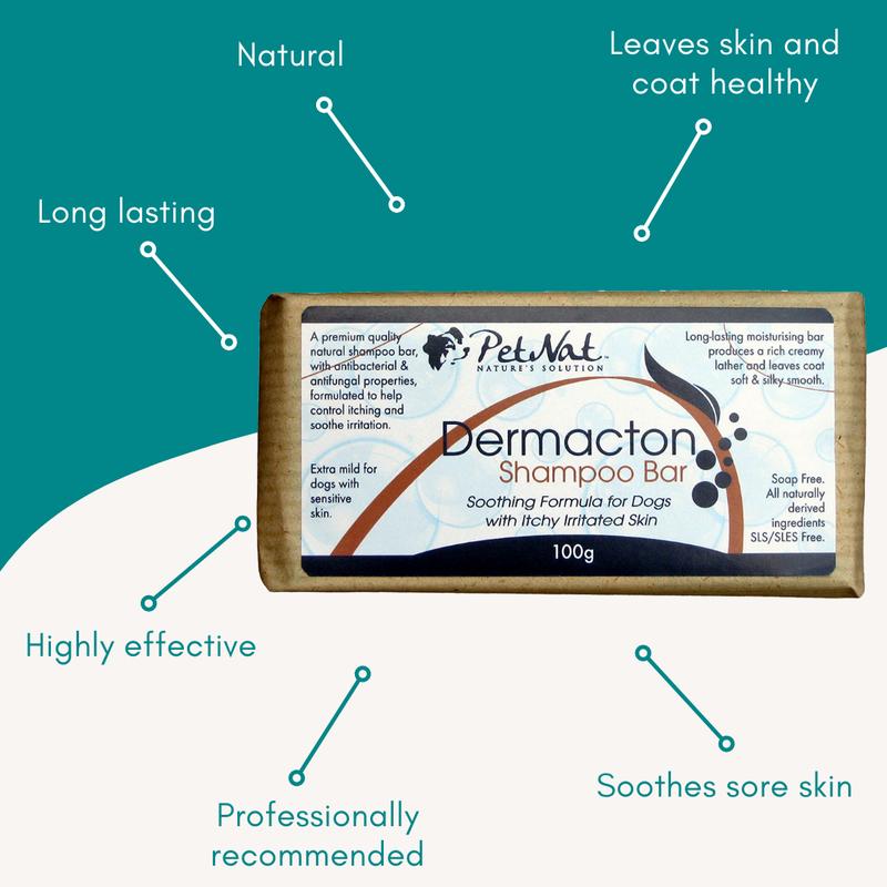 Dermacton Shampoo Bar for Itchy Dogs 100g - for ITCHY Irritated Skin | Natural Relief From Itching, Antibacterial and Antifungal, Long Lasting Bar Format, Great for Sensitive & Dry Skin, Professionally Recommended 5
