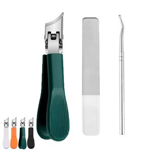 Professional Nail Clipper Set, 1 Set Multifunctional Large Opening Nail Trimmer & Nail File & Tools, Nail Care Tool for Home & Travel