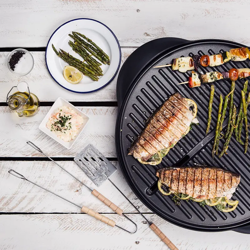 George Foreman BBQ Grill, Electric Grill, Suitable for Indoor & Outdoor Use, Easy Clean, Cooks Up to 15 Portions 6