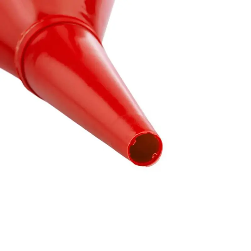 Red Angled Fuel Funnel – With fine mesh filter for easy refilling – Antistatic Lightweight Funnel – Practical and Versatile – Angled design that holds itself. Utensils 4