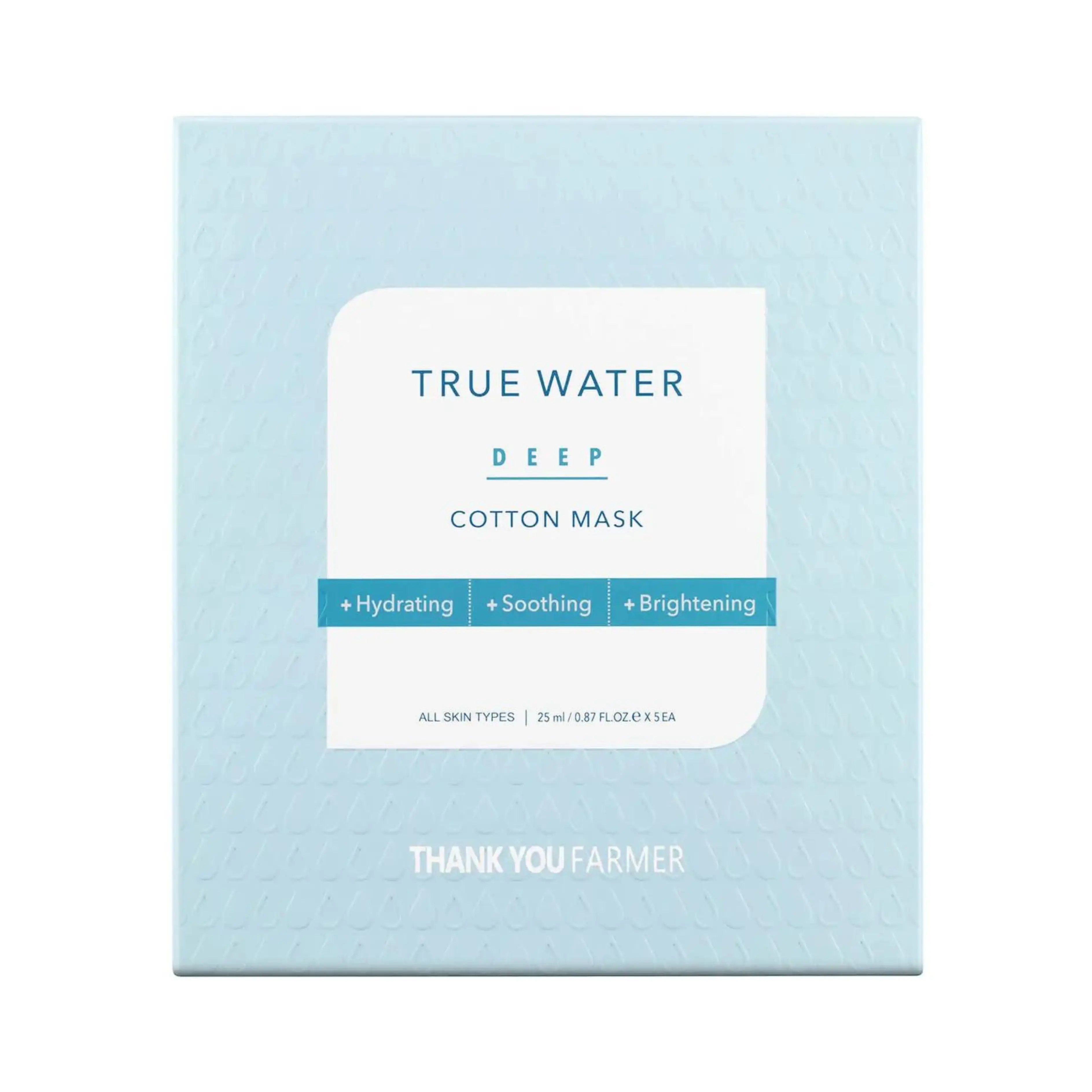 Thank You Farmer 'True Water Deep Cotton Mask' - Hydrating Skincare