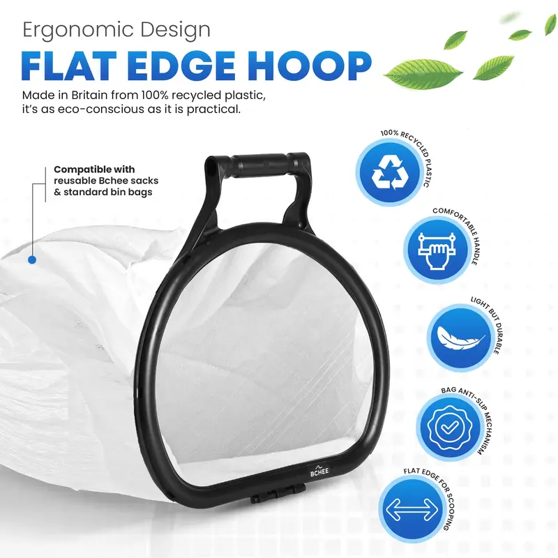 BCHEE Recycled Litter Picking Bag Holder Hoop | Made in Britain From 100% Recycled Plastic | Bag Anti-Slip Mechanism | UK Small Business | Multi-buy discount 3