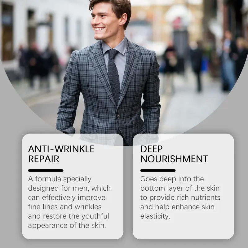 Wrinkle Defence Tallows Balm,Natural Beef Tallows Face Moisturizer,Mens Day And Night Cream,Skin Care For Men,Reduce Fine Lines & Wrinkles,Perfect Father's Day Gifts 4