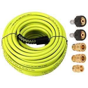 High Pressure Washer Hose, Replacement Power Wash Hose with Quick Connect Kits, High Pressure Hose with M22 14mm Fittings for Garden