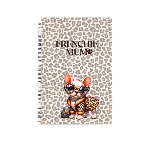 Frenchie Mum A5 Lined Paper Notebook for Office and School Use 0