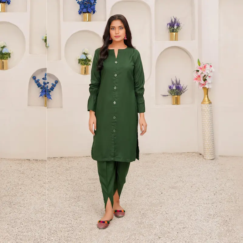 2 Piece Dhanak Pakistani Winter Co-Ords Set Ready to Wear Collection by Simrans | UMSIM6 6