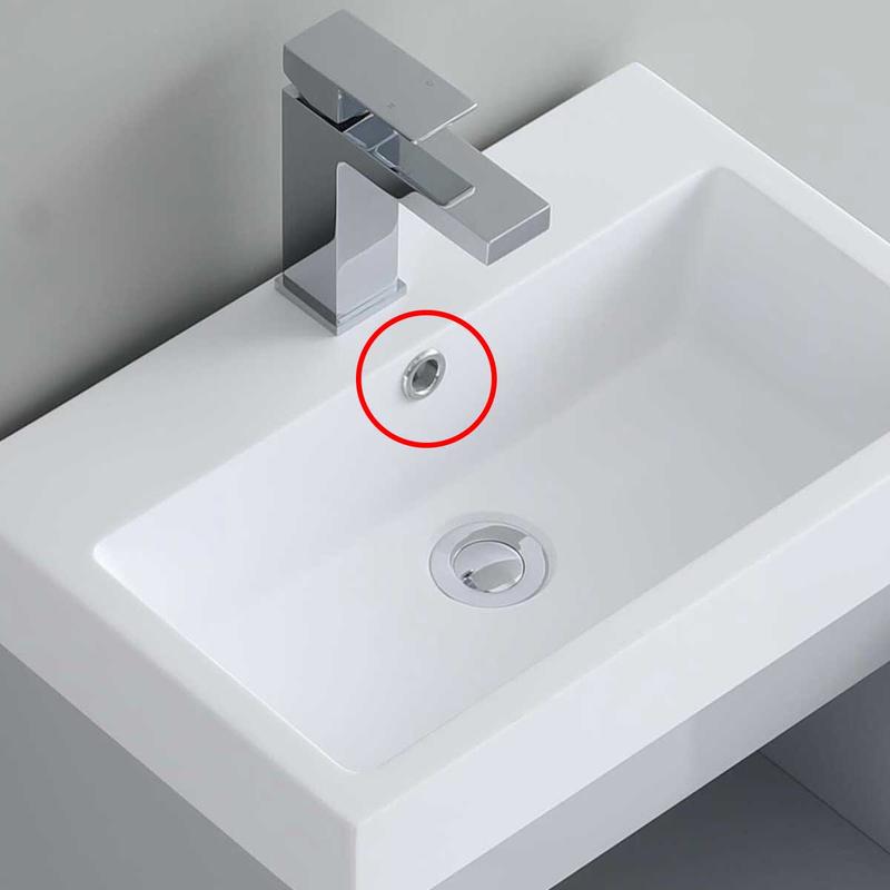 Chromed/Gold/White Basin Sink Overflow Cover Trim 15-25mm 1