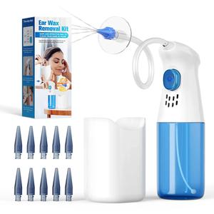 Earwax Remover, 1 Set Manual Ear Cleaner, Household Convenient Ear Cleaner, Earwax Cleaning Tool, Ear Irrigator, Earwax Removal Irrigator, Earwax Health Care