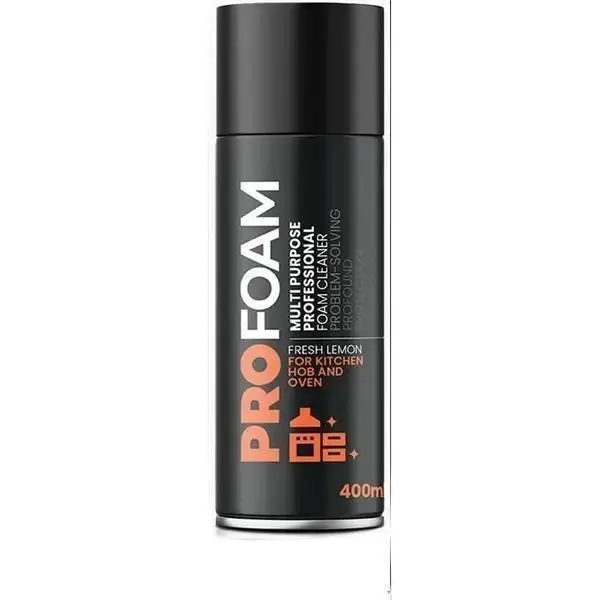 Profoam Oven, Grill & Barbecue Cleaner, Heavy Duty Oven Cleaner & Degreaser, Removes Baked On Food and Burnt-In Grease Fast, (400ml) Foam Spray, Made In The UK Household