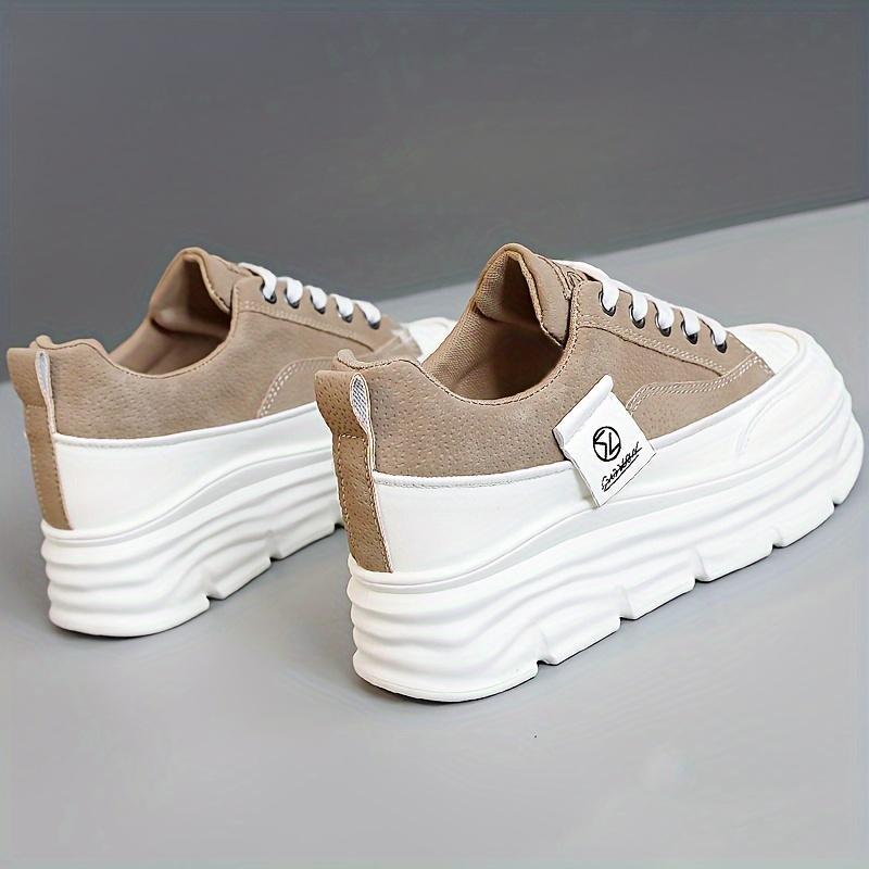 2025 Lightweight, Breathable Elegant Women's Colorblock Sneakers with Thick Platform Sole for All Seasons 1