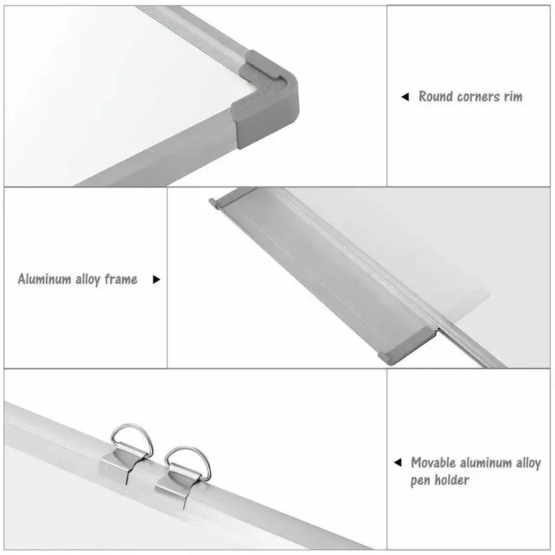 Magnetic Whiteboard 500x300mm Wall Mounted White Board With Erasable Pen/Markers Mountable Dry Erase Wipe Whiteboards for Home Office School Notice Board 2