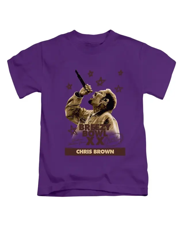 Breezy Bowl Chris Brown Adults T-Shirt Breezy Viral Top New 7