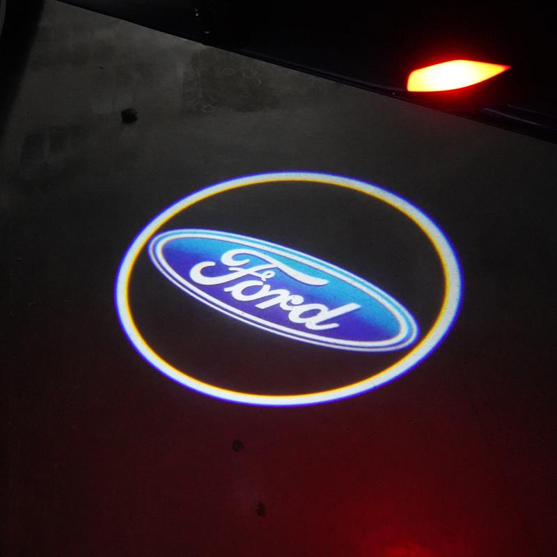 Product Introduction of 2pcs LED Car Decor Welcome Logo Light Courtesy Door Lamp For Ford Fiesta Ranger Fusion Mondeo Mustang Transit Auto Accessories 0