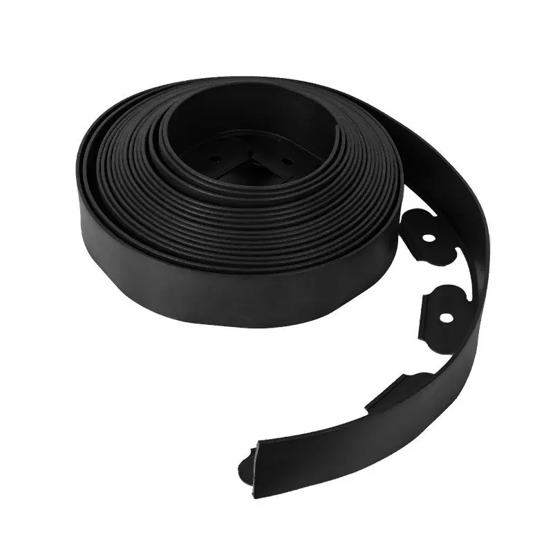 10 Metre Flexible Garden Border Grass Lawn Path Edging with Pegs – Black, Weather-Resistant, Customizable Landscaping 1