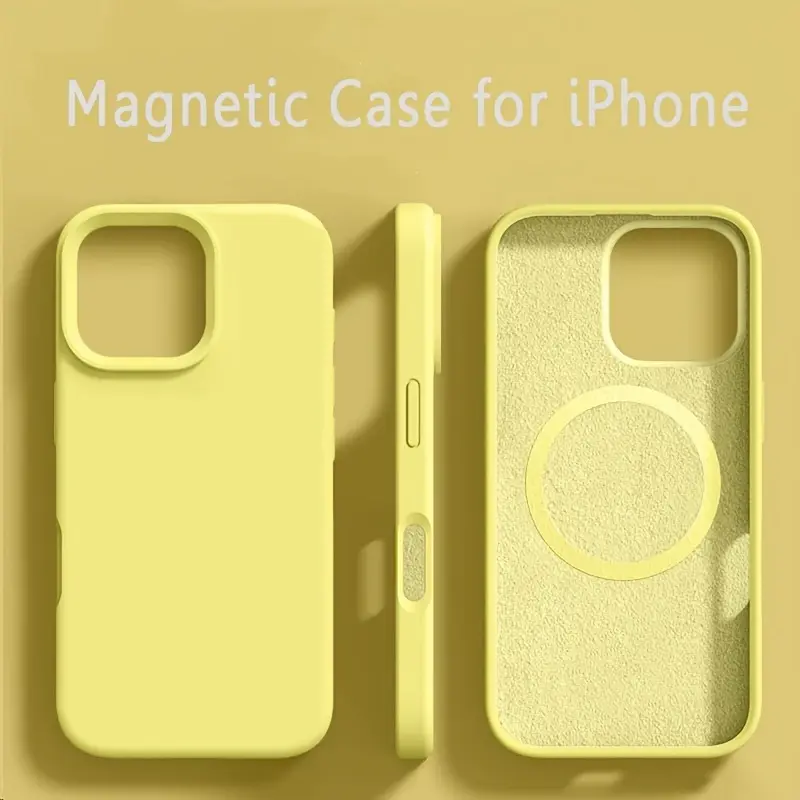 [Liquid Silicone] Original Liquid Silicone Magnetic Cases for iPhone 16/15/14 Plus/13/12 Pro Max/11 - Wireless Charging Compatible - Perfect for Christmas Presents 1