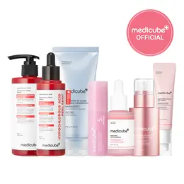 Best Value 7-Step Lift & Glow Set | PDRN Collagen Volume Multi Balm Stick, PDRN Peptide Seurm, PDRN Exosome 7500, PDRN Eye Serum, Peel Shot, Body Peel Shot, Zero Foam Cleanser