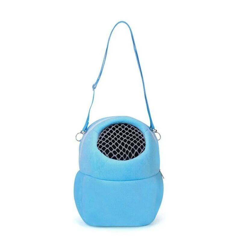 Hamster Travel Carrier Bag Chinchilla Guinea Pig Bunny Breathable Carrier Cage Warm Soft Travel Walking Small Animal Carrier 6