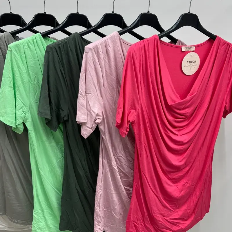 VIRGO BOUTIQUEnova - cowl neck viscose cap sleeve t-shirt top 2