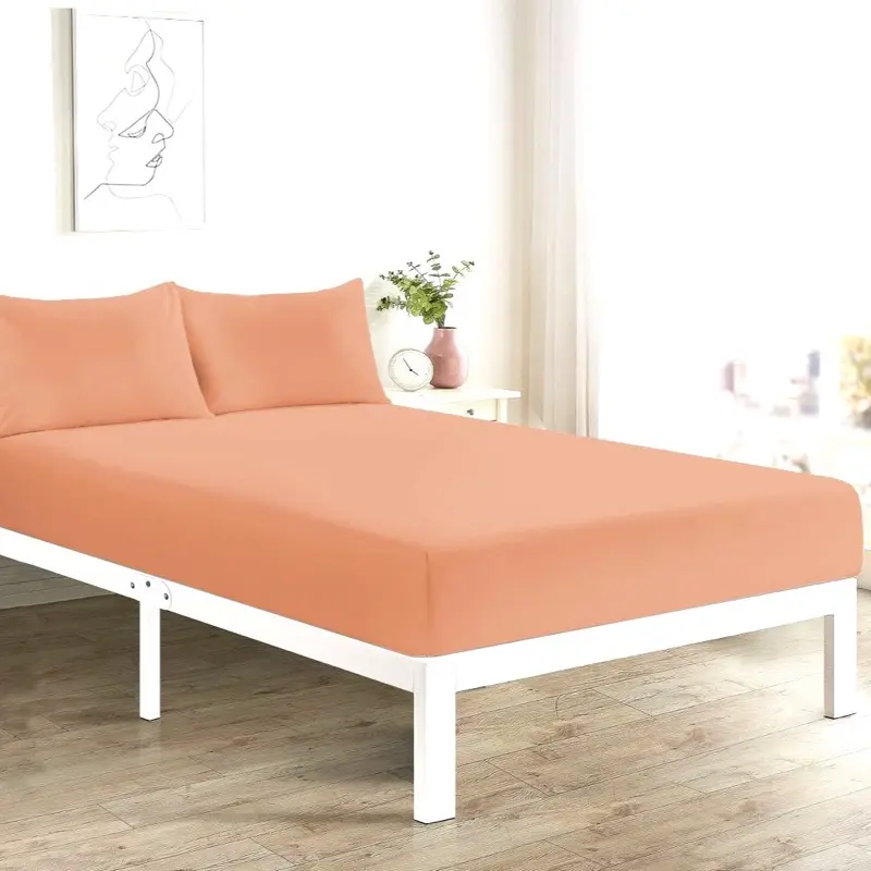 Extra Deep Fitted Sheets 40cm Deep Pocket for Thick Mattress Poly Cotton Material - Single Double King and Super King Sizes 3