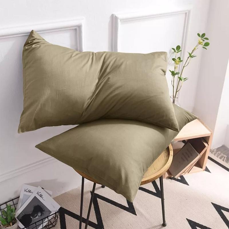 4 Piece Luxury Fine Cotton Housewife Pillowcases - Skin & Hair-Friendly Design, Envelope Closure 1