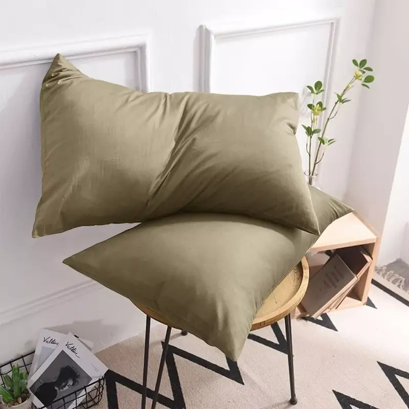 4 Piece Luxury Fine Cotton Housewife Pillowcases - Skin & Hair-Friendly Design, Envelope Closure 1