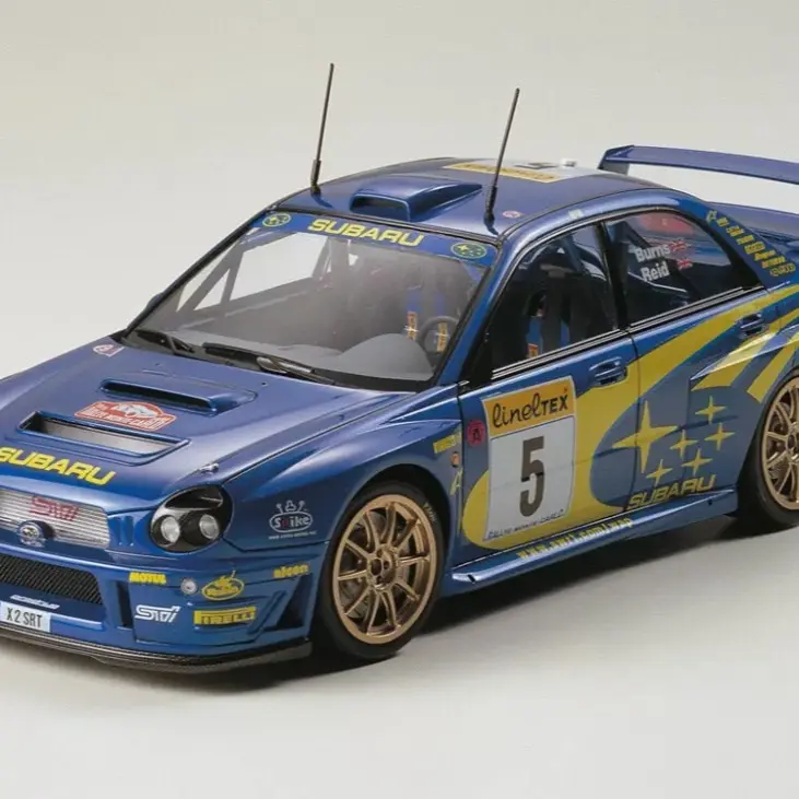 Scooby RC Car 1/10 (50cm) Sports Car Series No.240 Subaru Impreza WRC 2001 Plastic Model - Remote Control Rally Car, Scale Model Kit, Collectible RC Car for Kids & Adults, RC Rally Vehicle, Kids Outdoor Indoor Remote Control Car 6