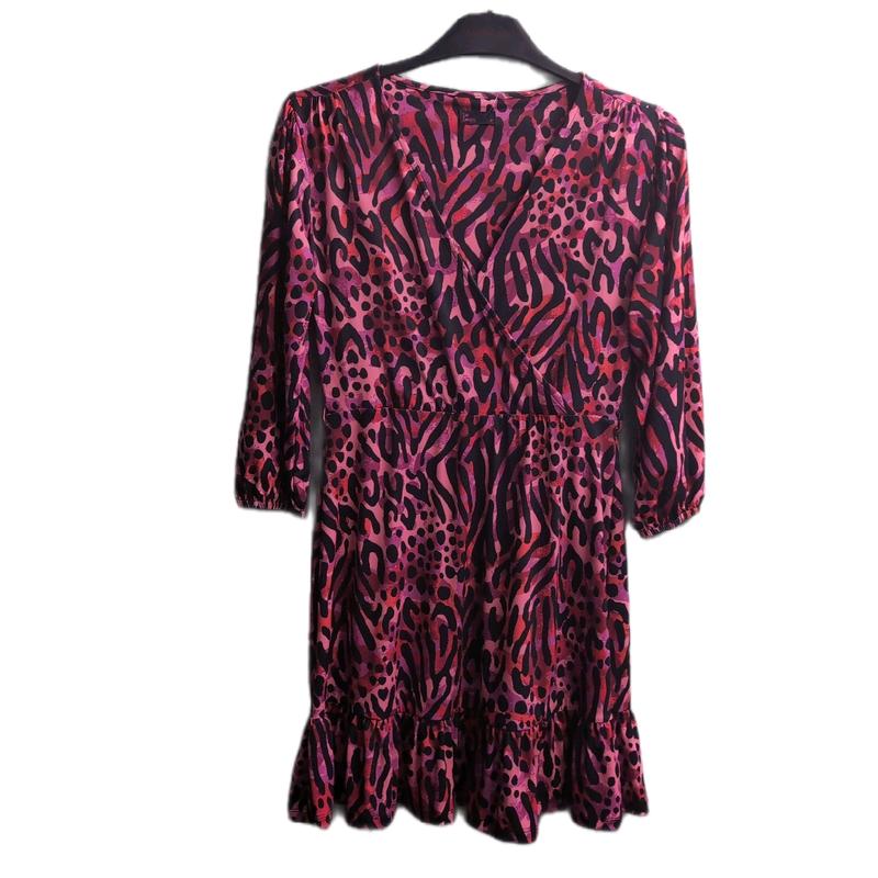 [HOE] PRETTY FIT & FLARE SKATER DRESS IN COLOURFUL ANIMAL PRINT 6-14 Womenswear Comfort Summer 1