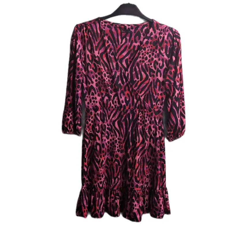 [HOE] PRETTY FIT & FLARE SKATER DRESS IN COLOURFUL ANIMAL PRINT 6-14 Womenswear Comfort Summer 1