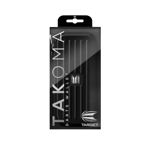 TARGET Darts Takoma Dart Case Wallet, Regular Size, Black | Store 3 Fully Assembled Darts & Accessories | Dart Holder with Zip Lock Pouches, Store. 4