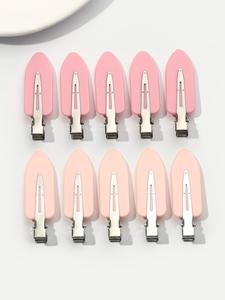 2024 Summer Plain No Trace Barrettes, Cute Non-slip and Durable Plastic Hair Clips for Party for Women and Girls Hairstyle Idea, Exquisite Hair Accessories for Girls