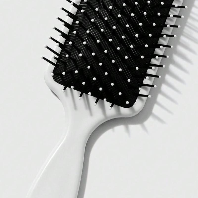ROMWE Kawaii 1pc Pink Bowknot Designed Hair Cushion Comb, Anti-Static Smooth Massage Paddle Hair Brush For Home Use 1
