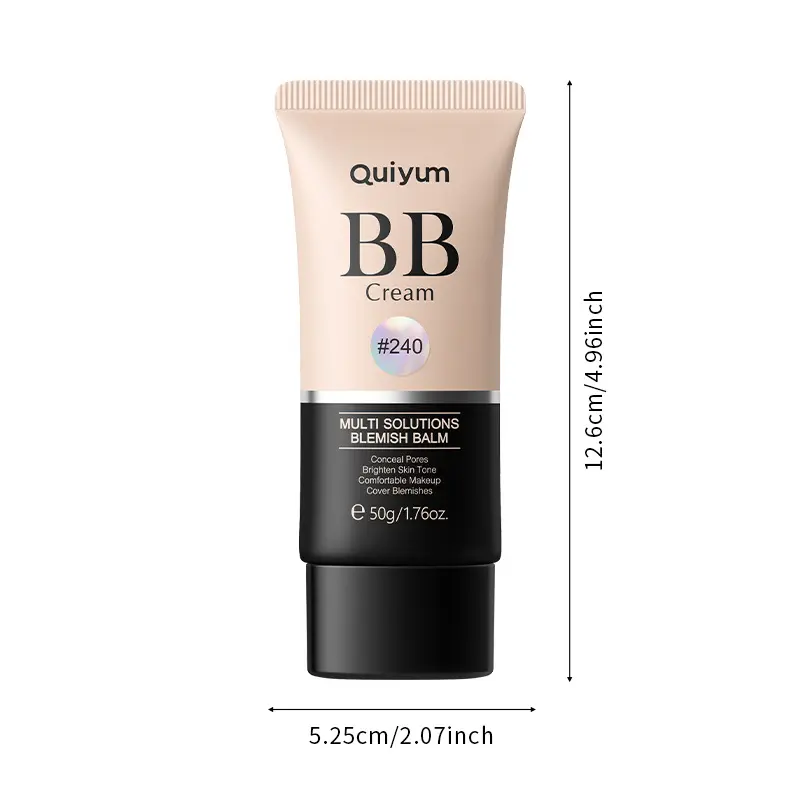 BB Cream Light, Hydrating Full-Coverage Foundation & Concealer, Color Correcting Cream, Tinted Moisturiser with SPF 50 face  foundation 4