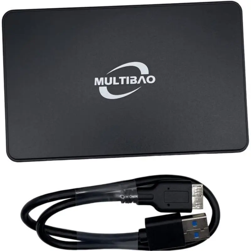 2.5" Hard Drive Enclosure SATA HDD/SSD Caddy Case To USB 3.0 For LAPTOP DVR External Black Enclosure Box 4