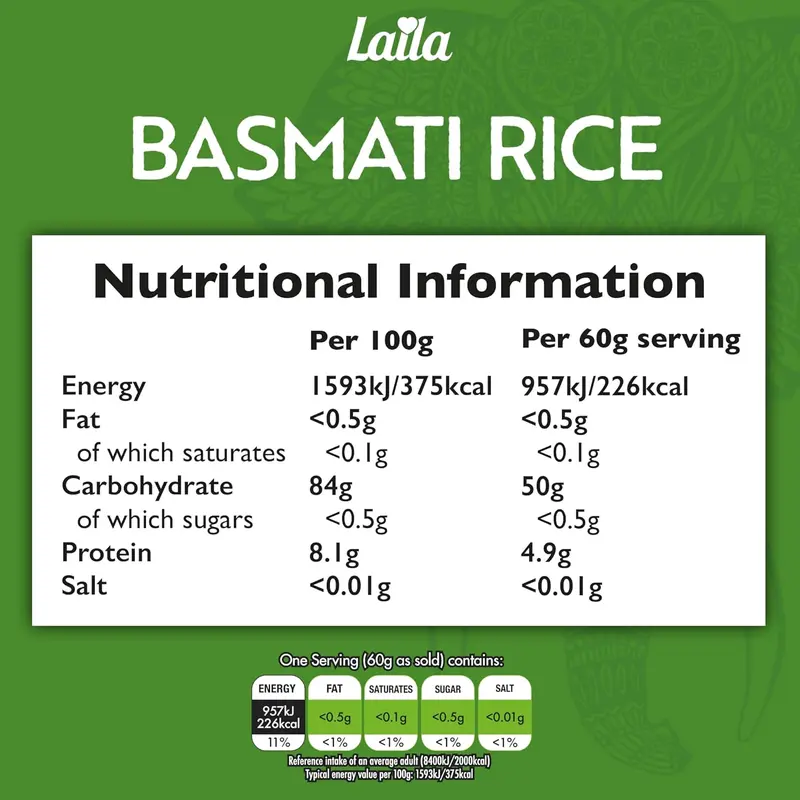 Laila Basmati Rice 10Kg | Aromatic Long Grain Rice for Biryani, Pilaf, Pulao | Gluten Free & Pure 4