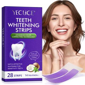 Refreshing Teeth Care Strips, 28pcs/box Gentle Soft Teeth Care Stickers for Reducing Mouth Odors, Oral Care Strips for Daily & Travel Use, Gifts for Girlfriend, Breath Freshener