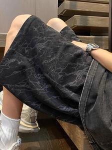 Men's Tie Dye Print Shorts, Casual Loose Sporty Breathable Shorts for Summer, Fashion Men's Bottoms for Daily Wear