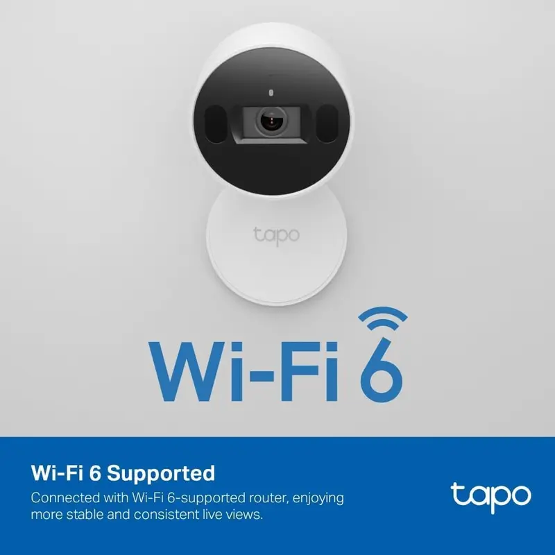 Tapo C125 Indoor Camera with Physical Privacy Shutter, 2K QHD Security Camera, No Monthly Fee, AI Detection, Pet & Baby Camera, CCTV, 2-Way Talk, 140° Wide FOV, Night Colour Vision, Magnetic Mounting 3