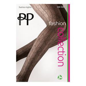 Pretty Polly Geometric Dot Tights - Black