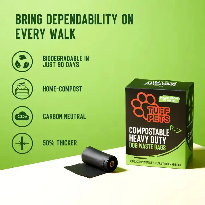 Tuff Pets Compostable Heavy Duty Dog Poop Bags 1