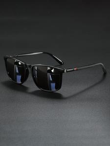 Vintage Square Frame Sunglasses, Unisex Fashion Glasses, Perfect for Street Style, Parties, Driving, Beach Outings