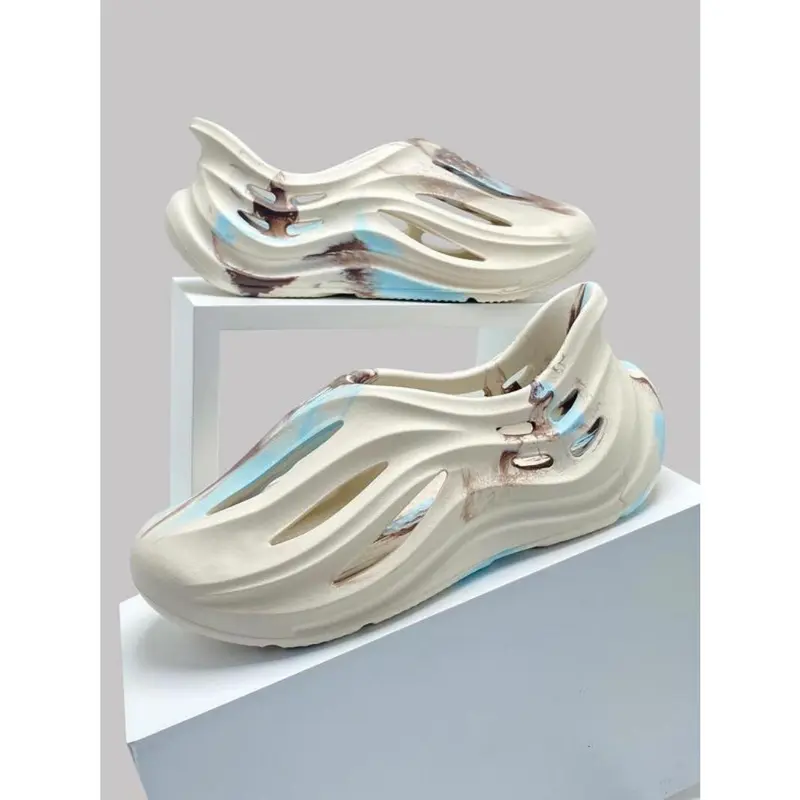 【2025】Men's Casual Colorblock Design Eva Clogs, Comfortable Casual Breathable Beach Slippers, Trendy All-match Clogs for Daily Summer Vacation Beach Wear 0