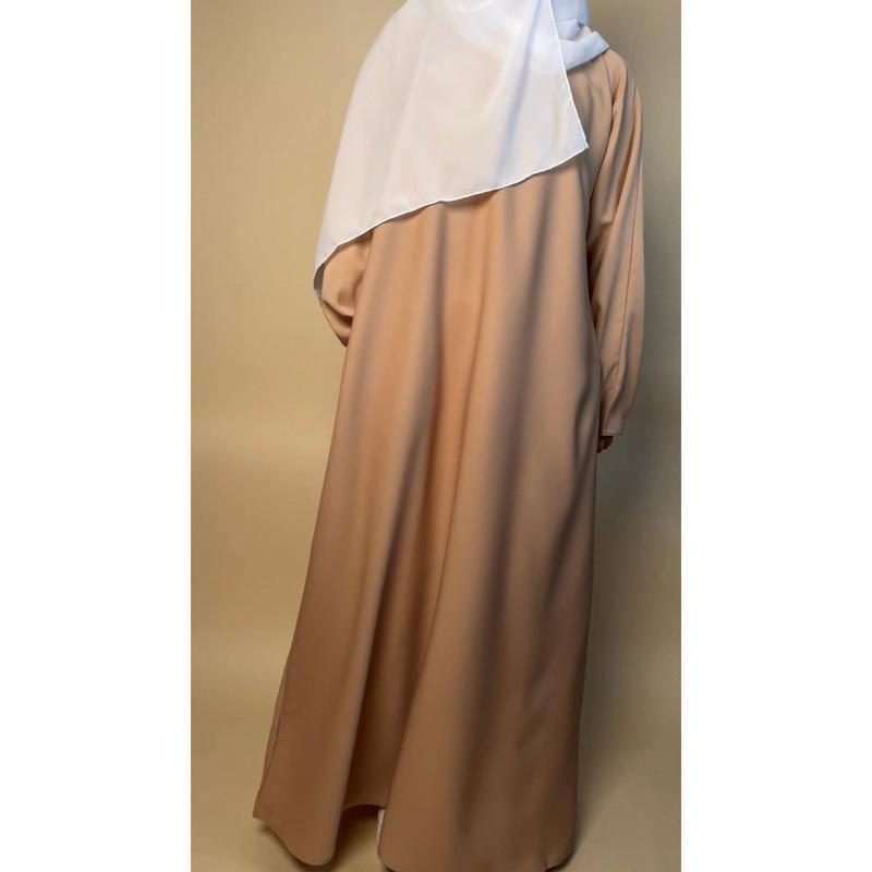 Nida closed abaya with pocket | Neutrals 2